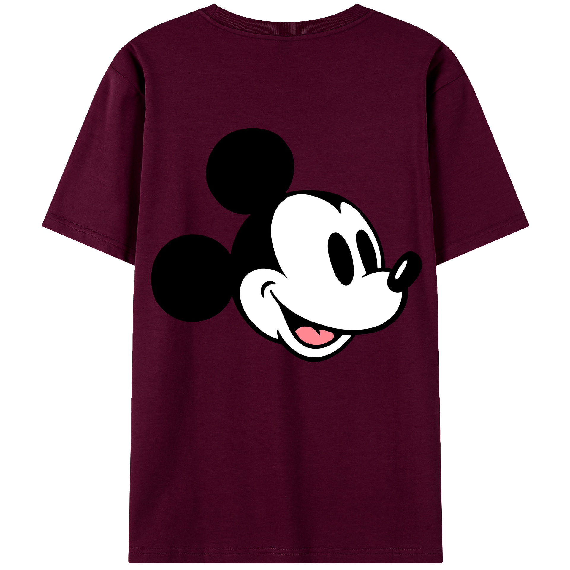 （画像用） ミッキーマウス Mickey Mouse レディース半袖Tシャツ(バックプリント)